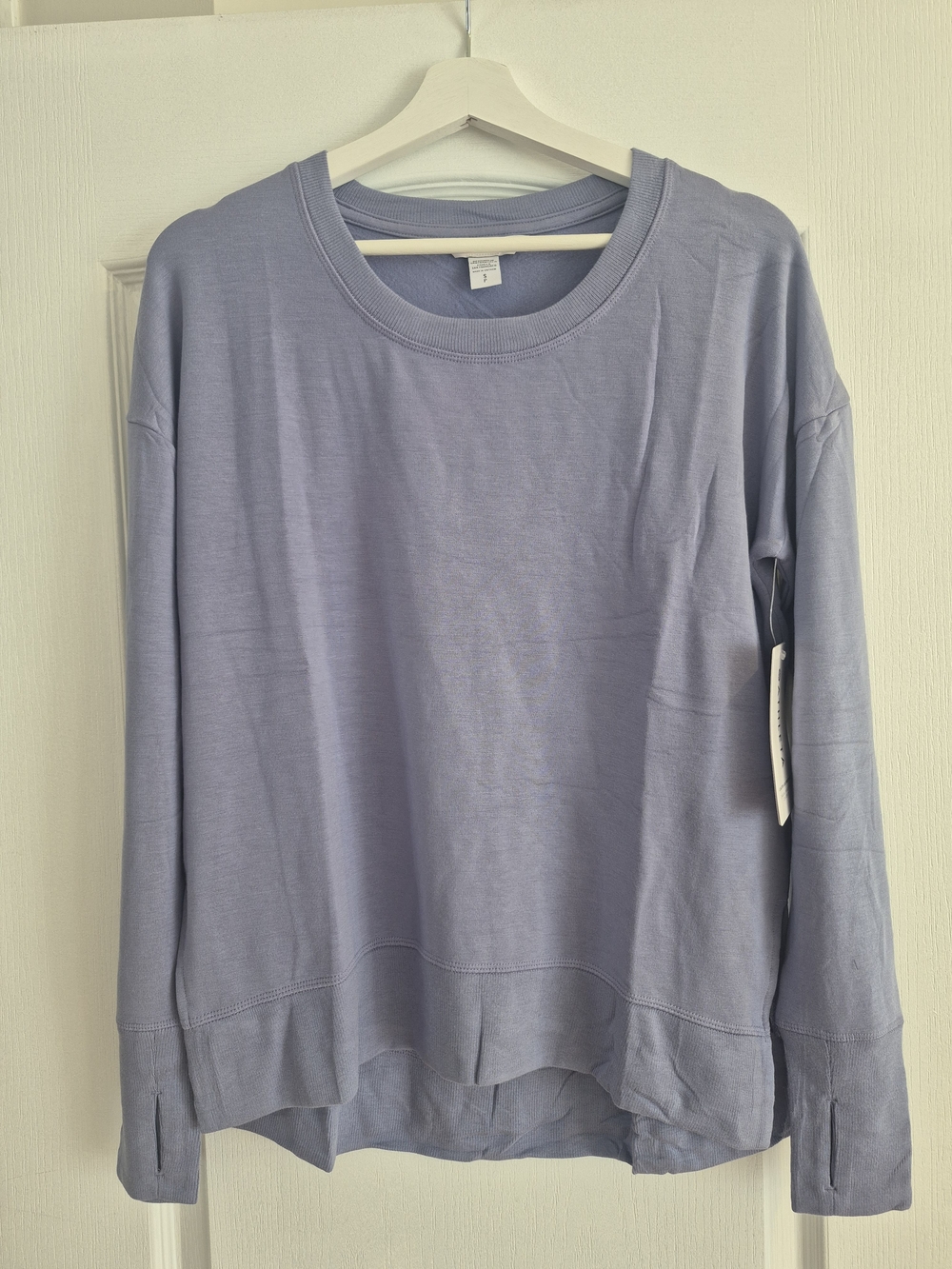 Athleta Lavender Crewneck Long Sleeve Top